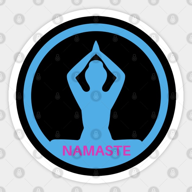 Namaste Sticker by MtWoodson